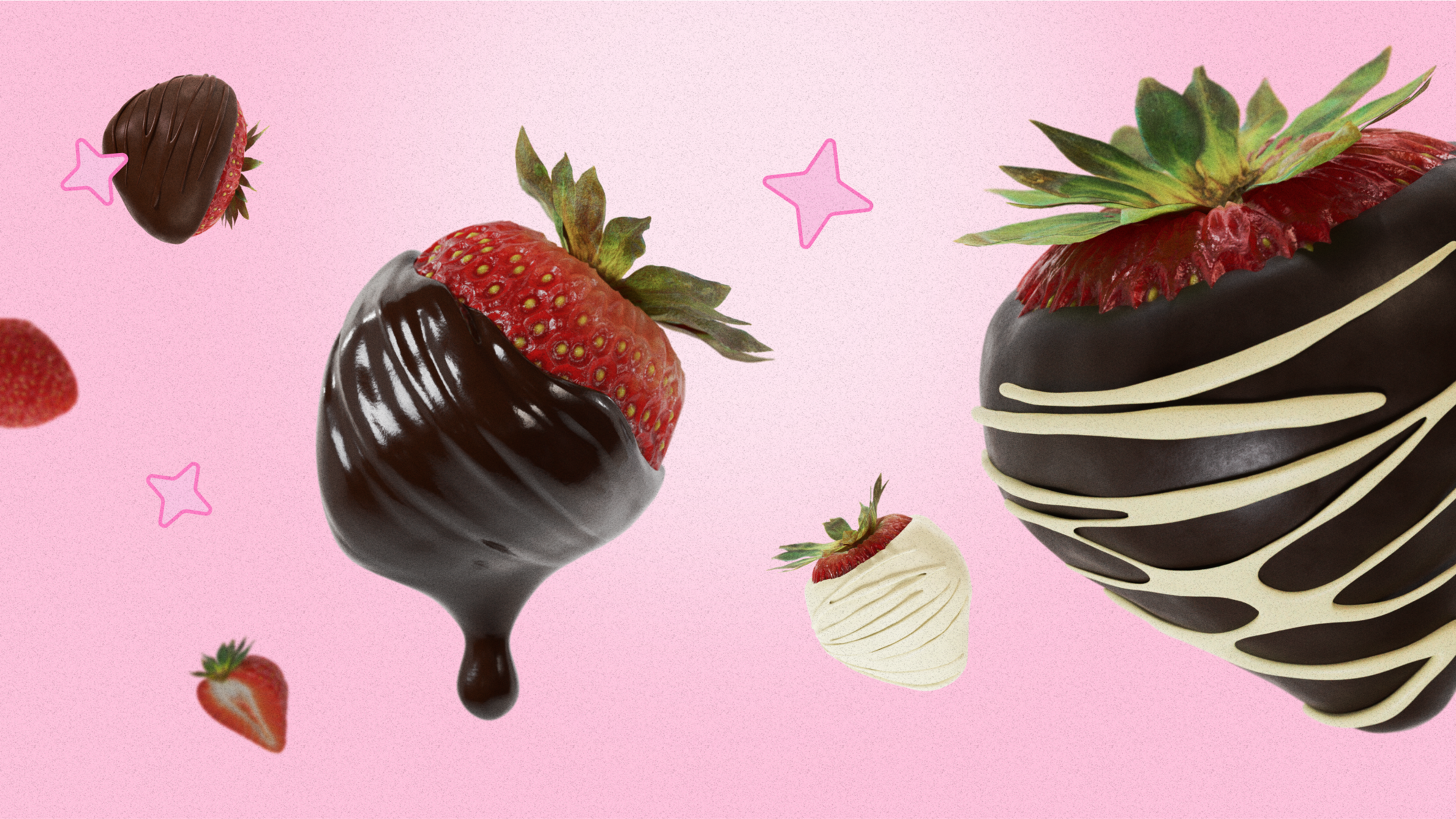 Luxurious chocolate-covered strawberries arranged in an elegant gift box